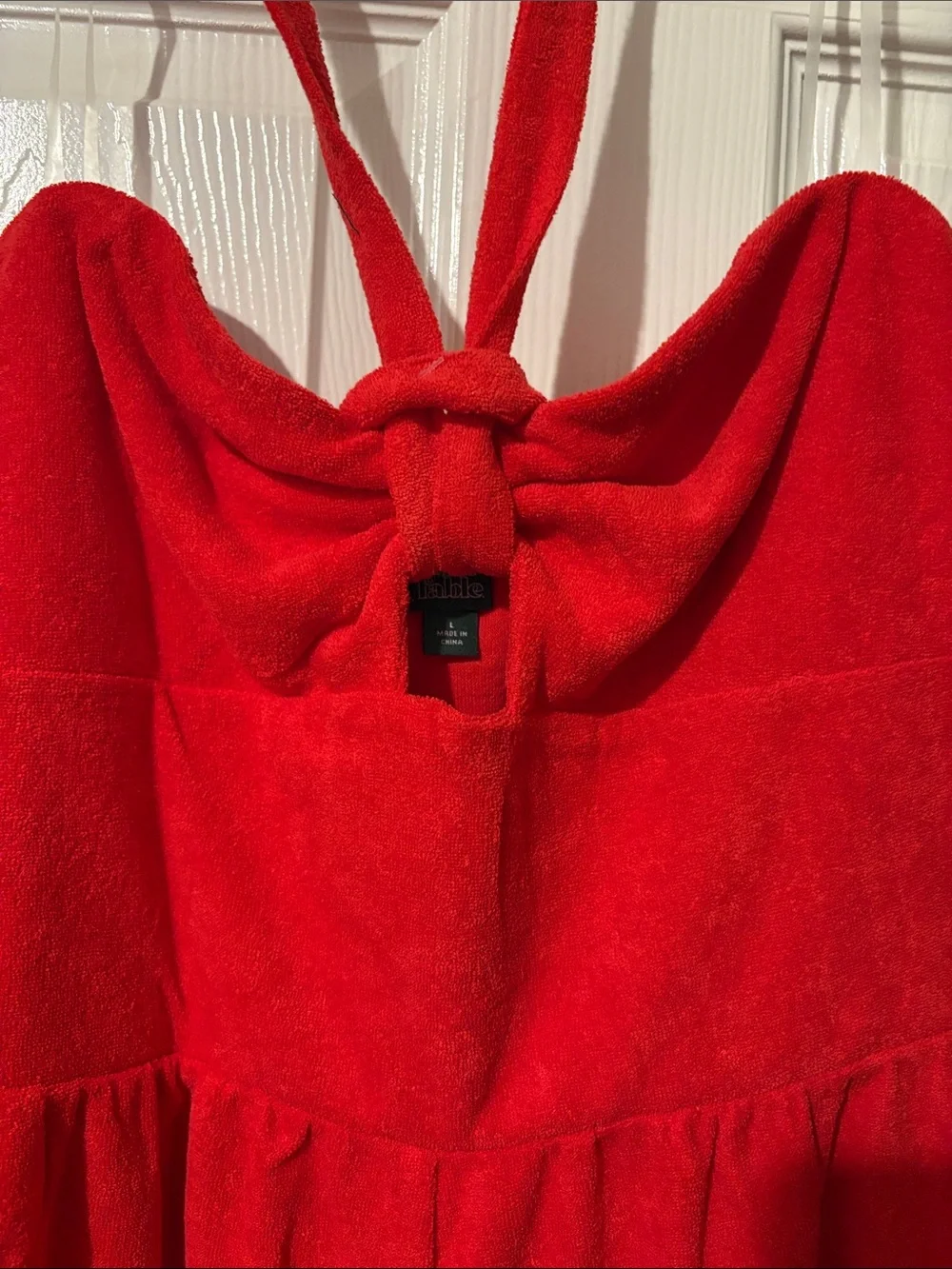 wild fable Red Halter Swim Coverup romper